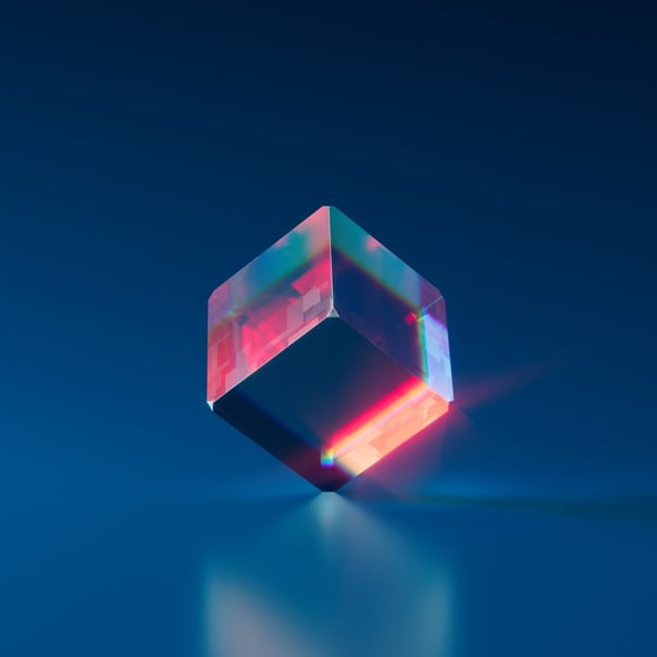 A 3D cube image